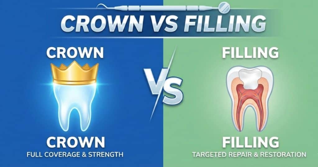Crown vs Filling